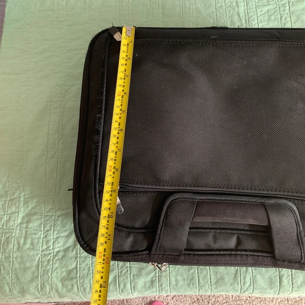 Black Dell Briefcase Satchel Shoulder Laptop Computer Bag